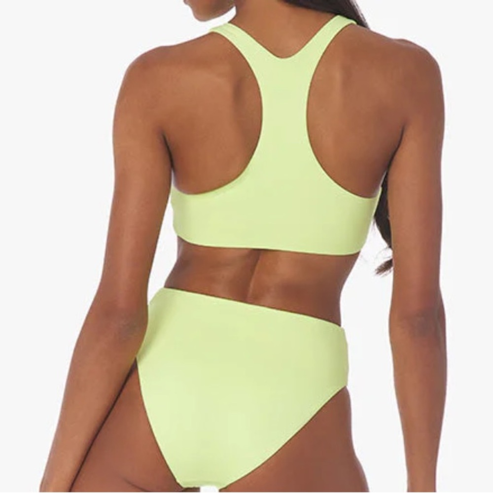 Zip Front Racerback Bikini Top - Picture 5 of 6